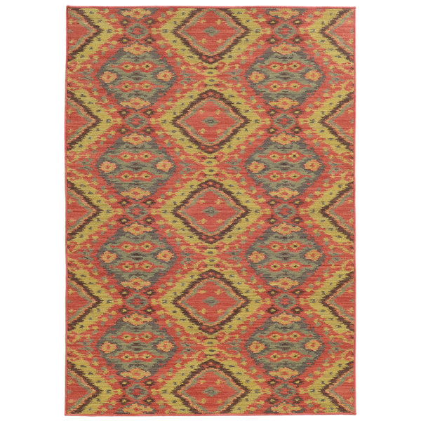 Tommy Bahama Home Tommy Bahama Cabana Pink / Blue Geometric Indoor